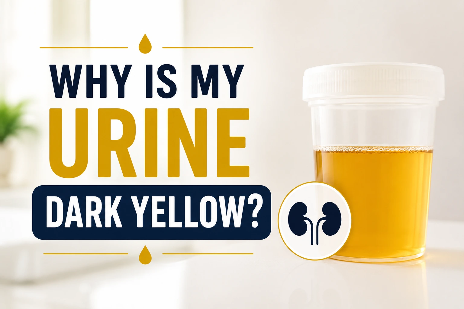 Why is My Urine Dark Yellow?
